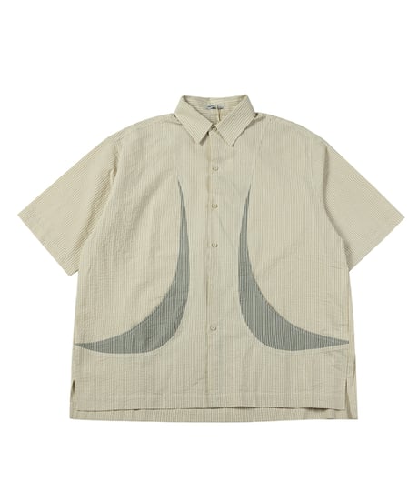 shaped pocket stripe s/s shirt / 3colors