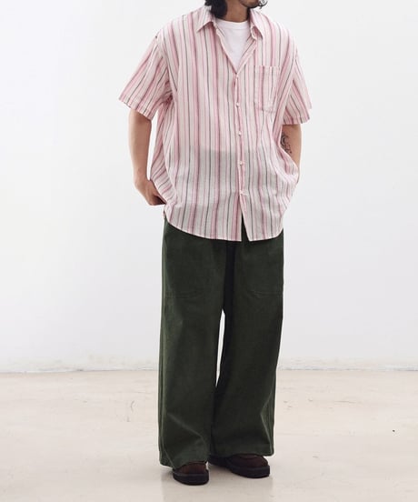 Shrink See-through Stripe Shirt / 3color