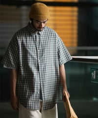 RELAXED CHECK SHIRT / 2COLOR