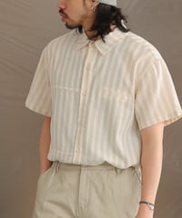 Thick and Thin Stripe Wide Silhouette Shirt