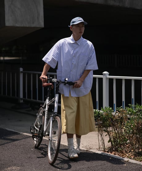 STRIPE MULTI-POCKET SHIRT / 3COLORS