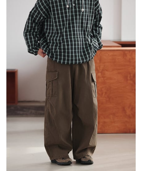Fade Washed Easy Cargo Pants  / 2color