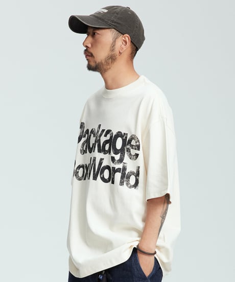 PACKAGE BOX WORLD TEE / 3COLORS