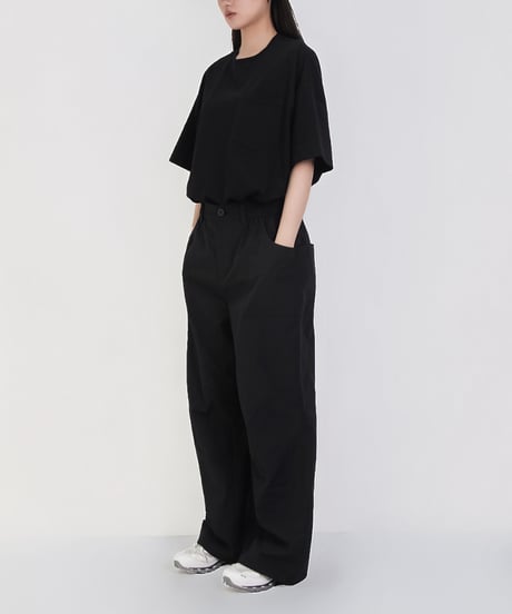Oversized Minimal Pocket T-Shirt / 4color