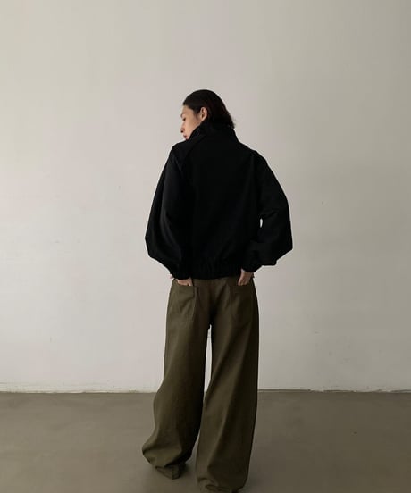 Retro Wide-Leg Work Pants