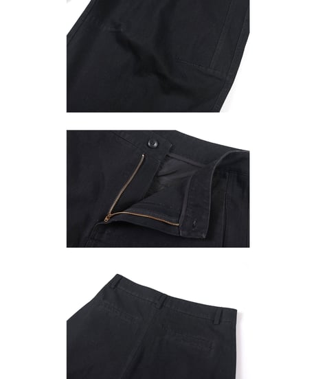 Fade Wash Wide Trousers Denim Pants