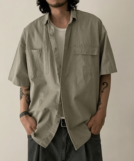 Retro Plaid Short Sleeve Shirt