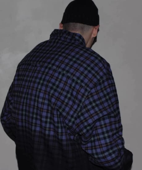 Vintage Gradient Plaid Shirt
