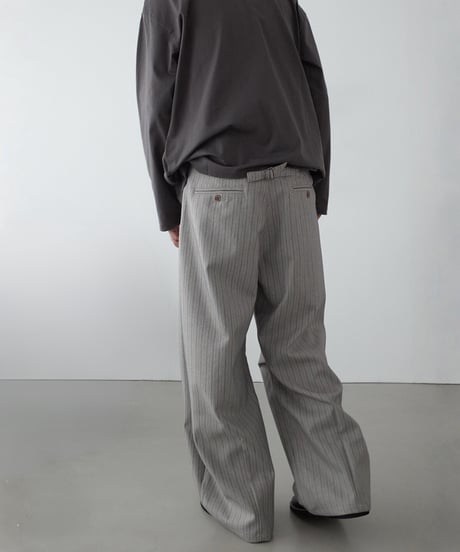 Retro Striped Wide-Leg Pants