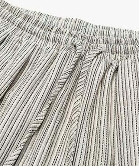 Retro Beige Striped Lounge Pants
