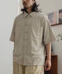 Seasucker China Button Wide Shirt / 2colors