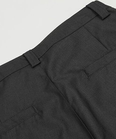 Retro Curved Wide-Leg Pants / 2color