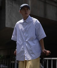 STRIPE MULTI-POCKET SHIRT / 3COLORS