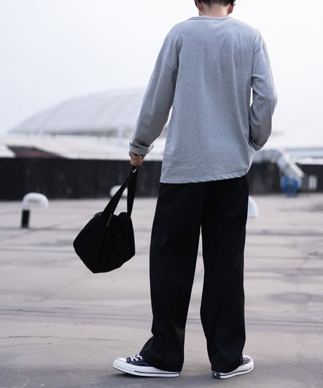 Clear Drape Tuck Easy Pants / 2colors