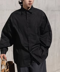 Raglan Clear Loose Long Sleeve Shirt / 4color