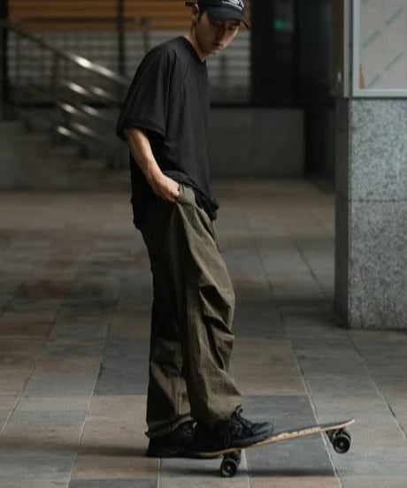 PARACHUTE NYLON PANTS / 2COLORS