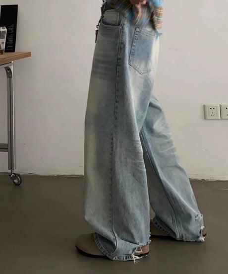 Retro Wide-Leg Casual Jeans