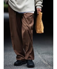 Clear Drape Tuck Easy Pants / 2colors