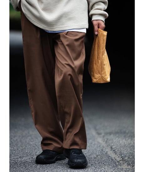 Clear Drape Tuck Easy Pants / 2colors