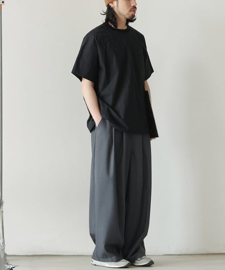 Wrinkle Raglan Wide Silhouette T-Shirt / 3color