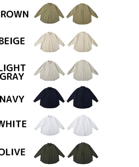 Clear Oxford Wide Button-down Shirt / 6color