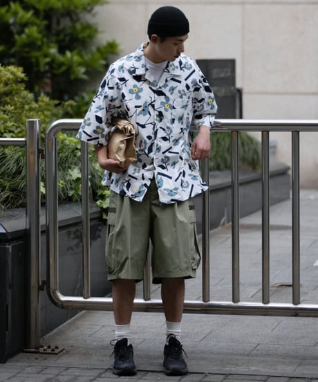 WIDE LOOSE CARGO SHORTS / 4COLORS