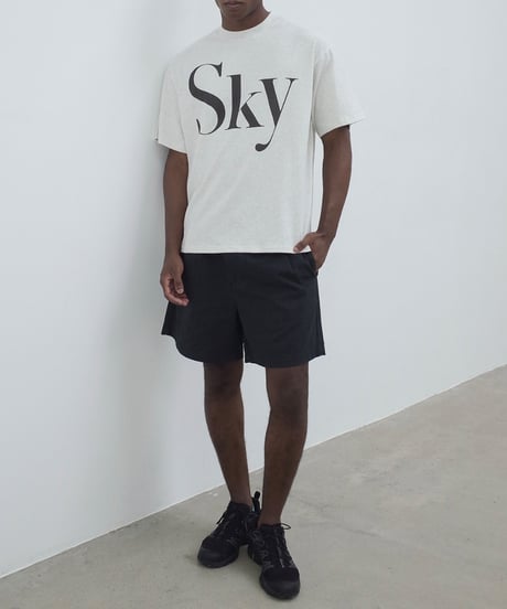 Sky Oversized Print T-shirt / 2color