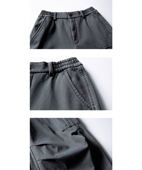 Fade Washed Easy Cargo Pants  / 2color