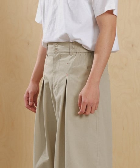 Over Pleats Easy Wide Pants / 2colors