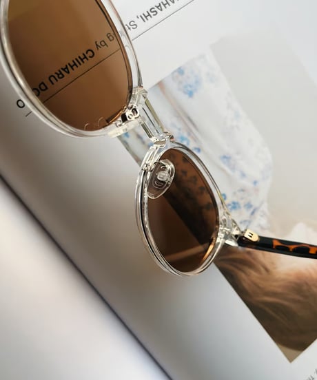 BOSTON CLEAR FRAME SUNGLASSES / 3COLORS