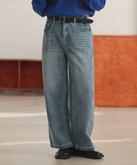 Light Indigo Straight Denim Pants