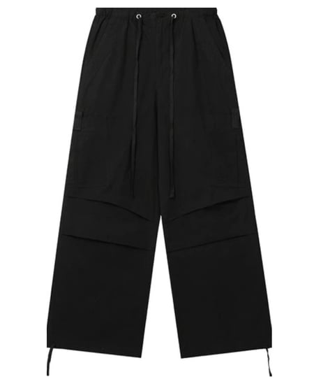 Draped Casual Paratrooper Pants