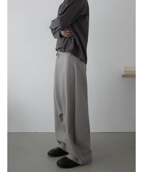 Retro Striped Wide-Leg Pants