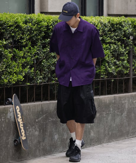 WIDE LOOSE CARGO SHORTS / 4COLORS