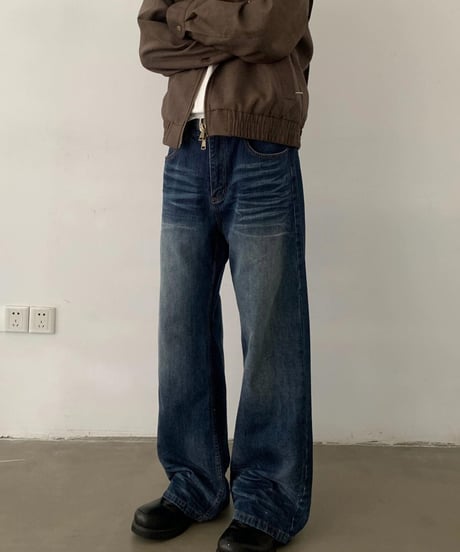 Vintage Nevada Wash Straight Leg Jeans