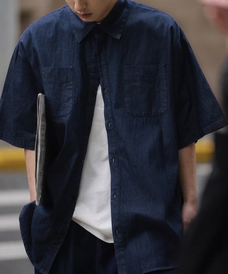 Regular Loose Light Denim Shirt
