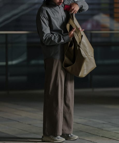 Diagonal Stitch Wide Straight Pants