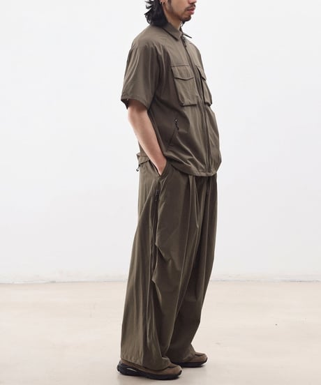 Zip Design Loose Drape Easy Pants / 3color