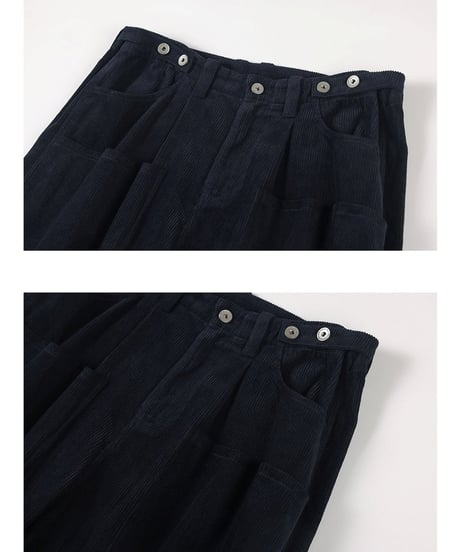 Workers Pocket Wide Corduroy Pants