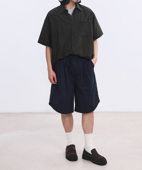 Casual Stripe Regular Collar Shirt / 2color