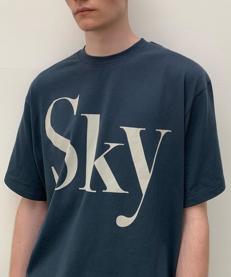 Sky Oversized Print T-shirt / 2color