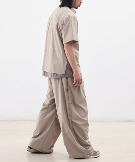Zip Design Loose Drape Easy Pants / 3color