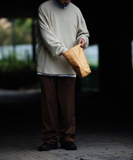 Clear Drape Tuck Easy Pants / 2colors