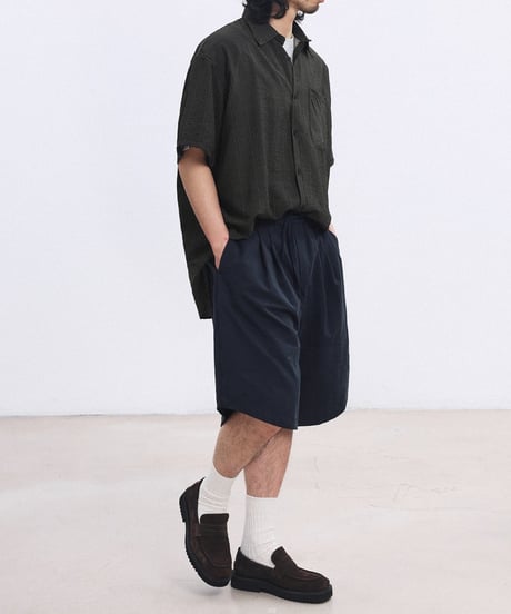 Casual Stripe Regular Collar Shirt / 2color