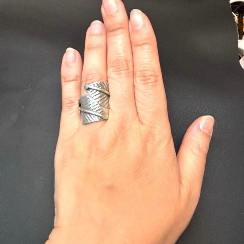 Karen silver ring いぶしスパイラル カレンシルバーリング　ぬさ カレンシルバー リング KAREN SILVER RINGS | 旅するエスニック hummi