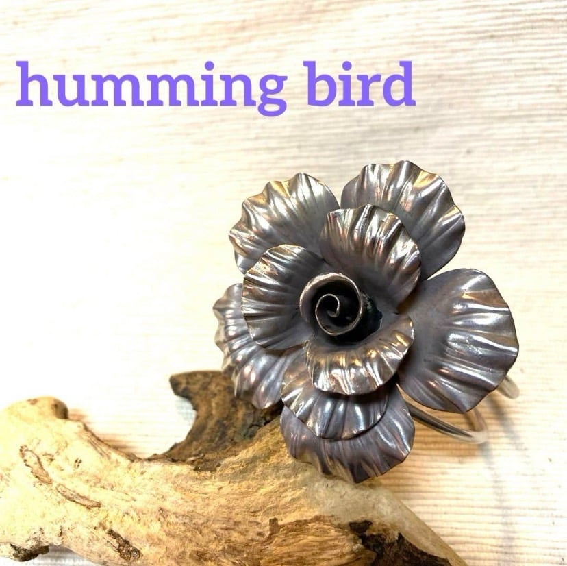 カレンシルバー バングル Bracelet | 旅するエスニック humming bird