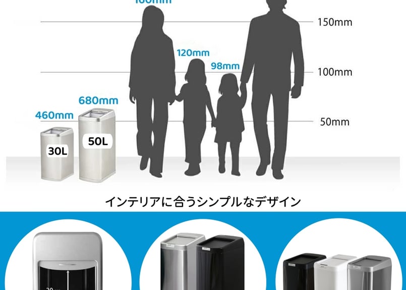 キャスター付きでより使いやすく】【ロール式開閉で超スリム】ゴミ箱