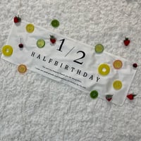 オプション　half birthday フルーツカット