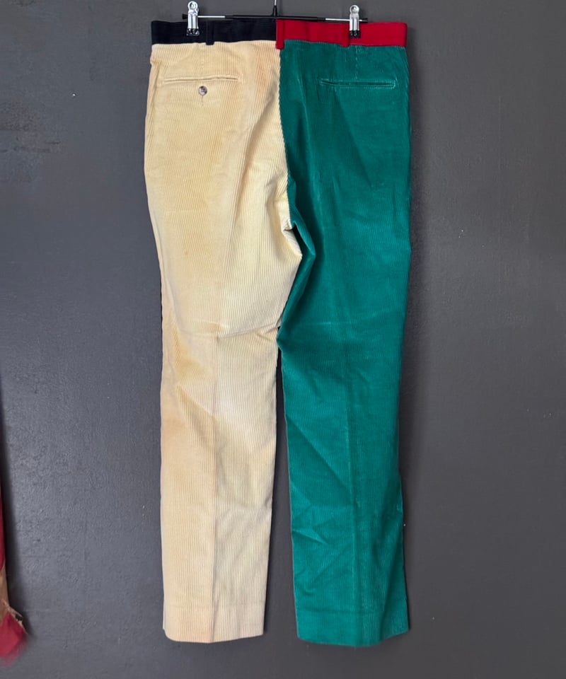 70's Huntington crazy pattern corduroy pants |