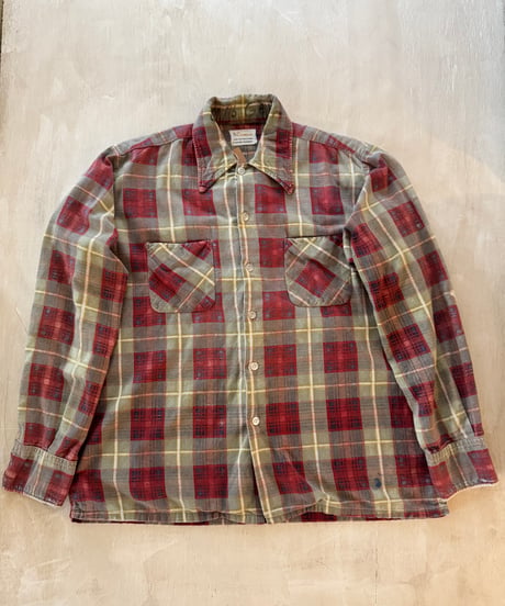 50s CHANDLER Cotton Flannel shirt